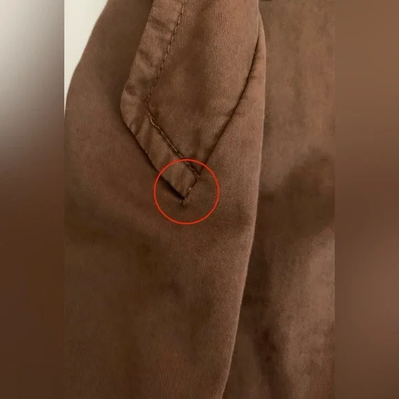 Nili Lotan Brown Cotton Trench Coat size 8 FITS size 4-6 - Picture 5 of 14